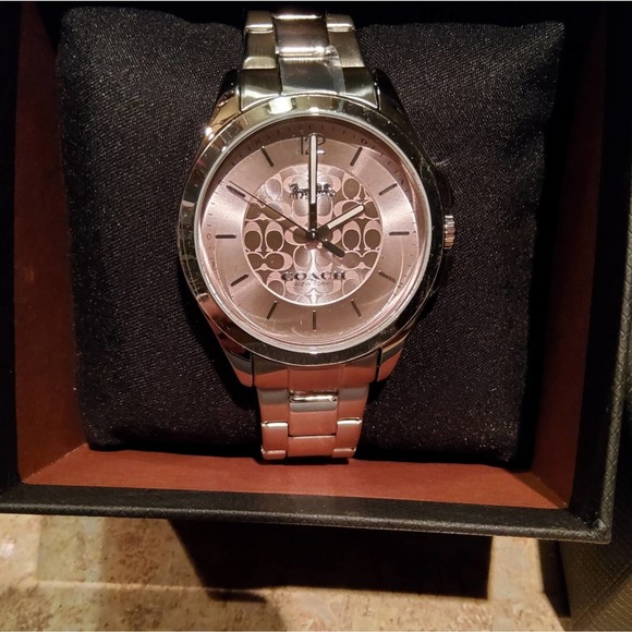 LUXURY COACH 37MM WATCH "LIBBY" STAINLESS STEEL WATER RESISTANT - Picture 5 of 9